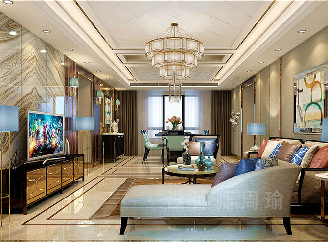 骚B色色世纪江尚三室两厅168平装修设计效果欣赏